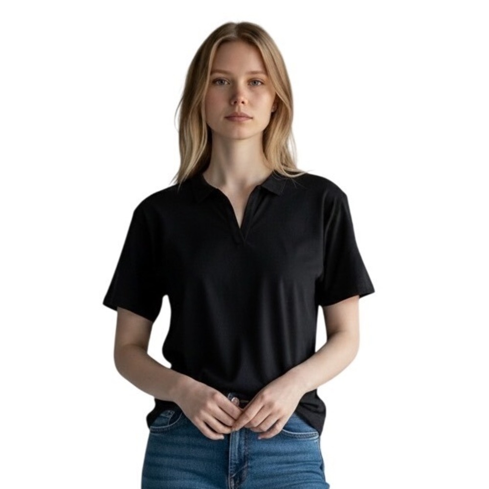 Gap Womens Linen‎ Blend Polo Size Large